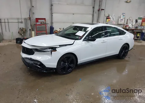 2023 Honda Accord Hybrid Sport-L z USA, uszkodzony, nr VIN 1HGCY2F77PA049143